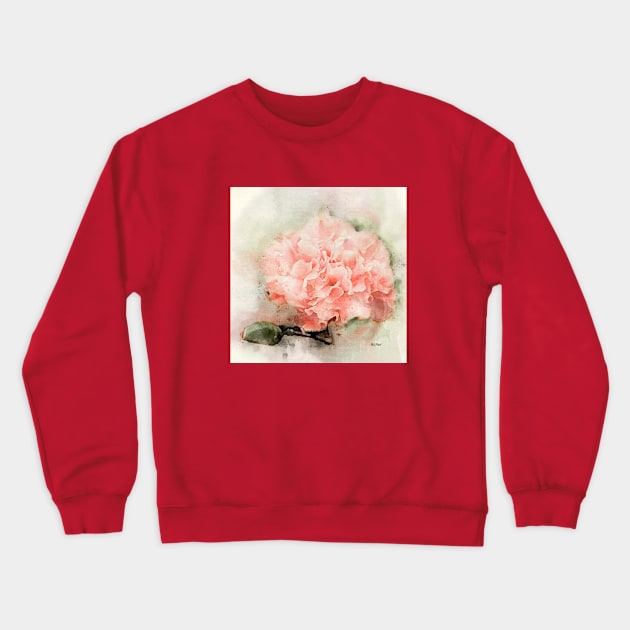 watercolor carnation Crewneck Sweatshirt by phleep